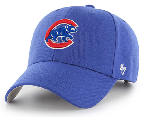 '47 Brand Chicago Cubs Royal Blue Wool MVP Adjustable hat product image 1, provided for visual reference and product detail
