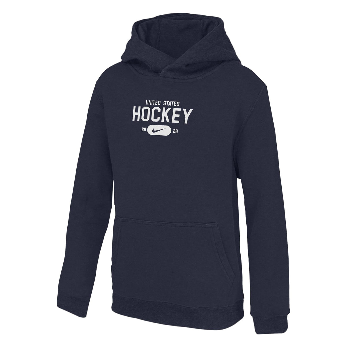 Nike Youth USA Hockey Nike 2026 Club Hoodie - Navy product image 1, provided for visual reference and product detail review