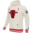 Chicago Bulls Pro Standard Retro Classic Eggshell Hoodie for Men product image 1, provided for visual reference and product