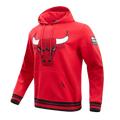 Chicago Bulls Pro Standard Retro Classic Red Hoodie for Men product image 1, provided for visual reference and product