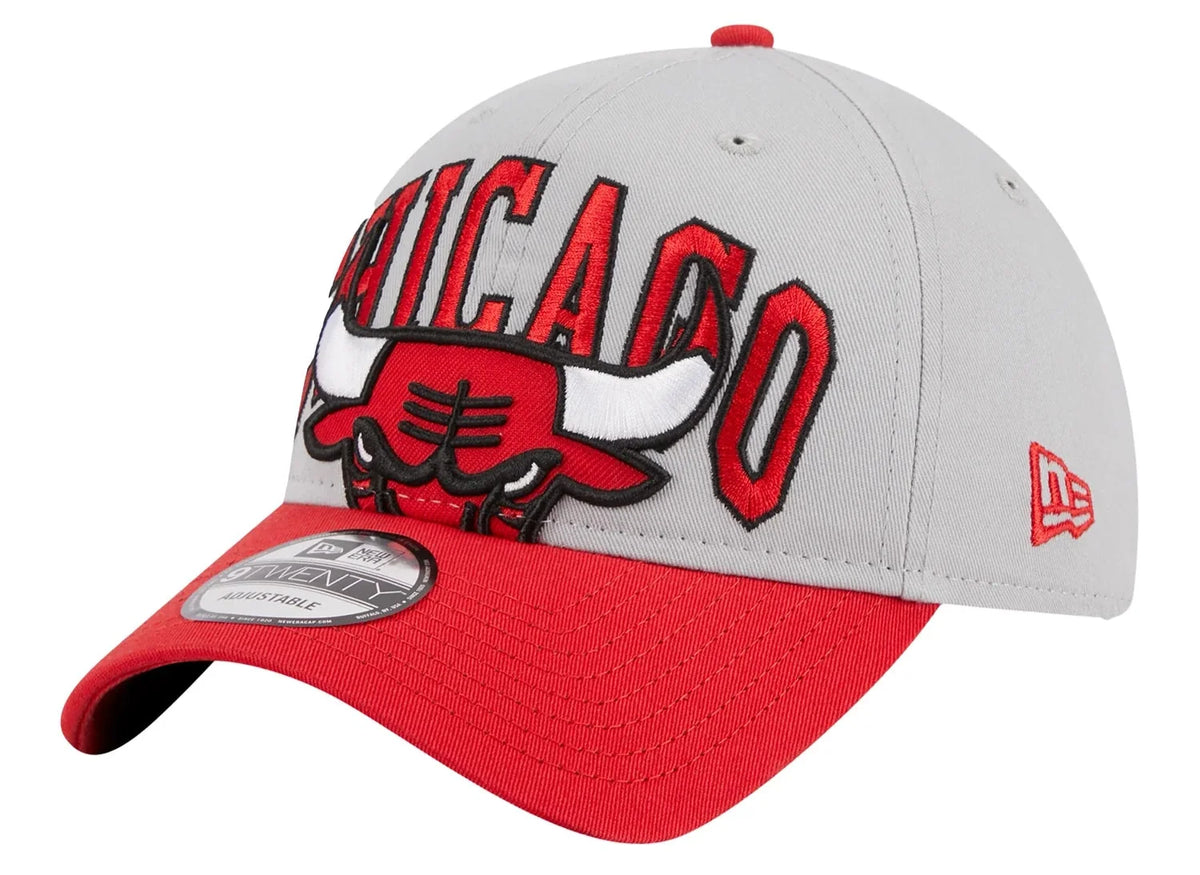 Chicago Bulls 2023 NBA Tipoff Gray/Red 9TWENTY Adjustable Hat By New Era product image 1, provided for visual reference and