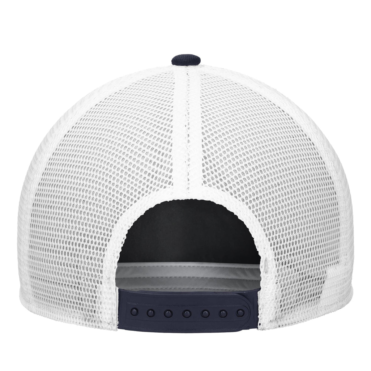 USA Hockey Navy/White Rise Visor Rope Trucker Adjustable Mesh Back Hat product image 2, provided for visual reference and