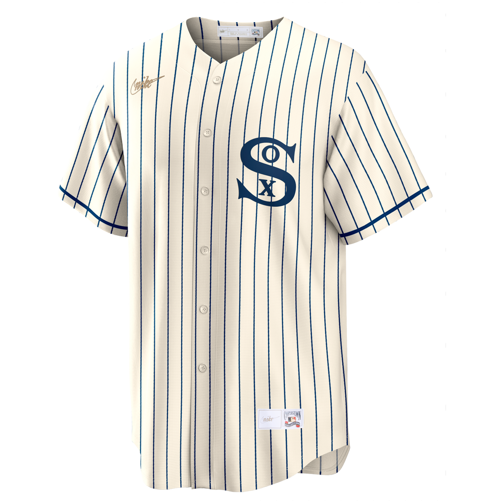 NIKE Men Chicago White Sox Field of Dreams Cream Cooperstown Collection Blank Replica Jersey product image 2, provided for