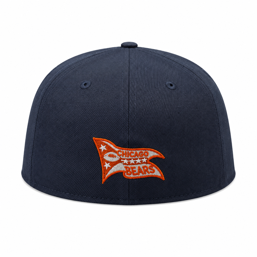 Chicago Bears "B" Logo Nightshift Navy Traditions New Era 59FIFTY Fitted Hat product image 4, provided for visual reference