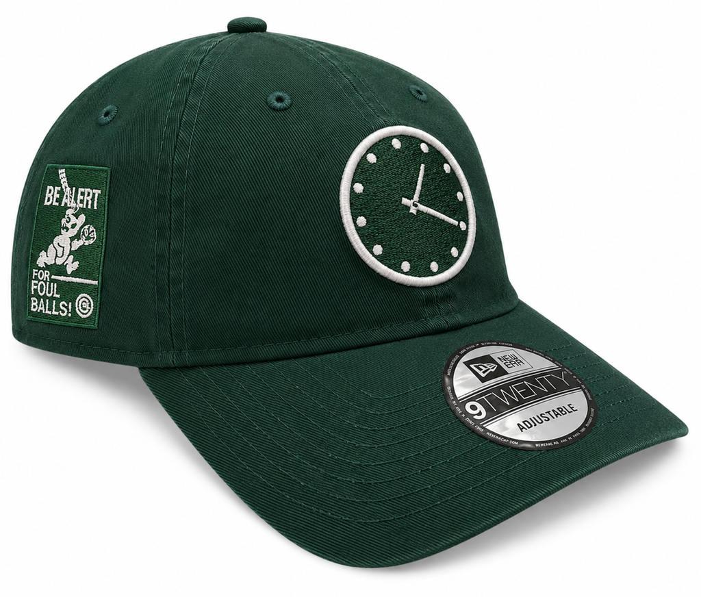Chicago Cubs New Era 1:20 Clock Forest Green 9TWENTY Adjustable Hat product image 1, provided for visual reference and