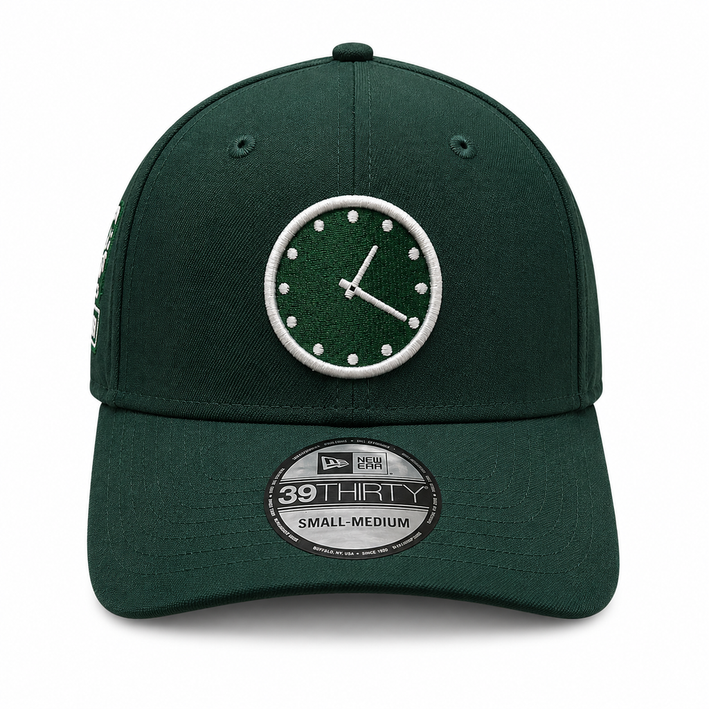 Chicago Cubs New Era Forest Green 1:20 Clock 39THIRTY Flex-Fit Hat product image 2, provided for visual reference and