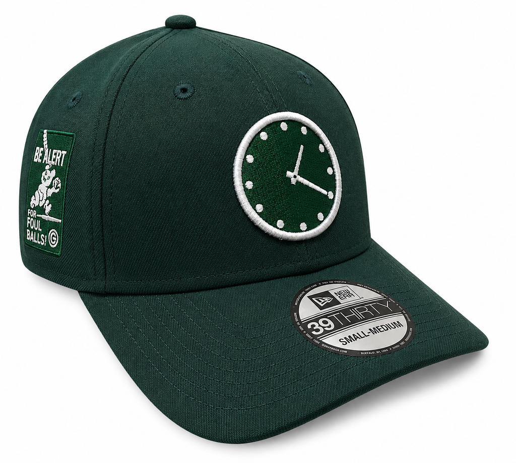 Chicago Cubs New Era Forest Green 1:20 Clock 39THIRTY Flex-Fit Hat product image 1, provided for visual reference and
