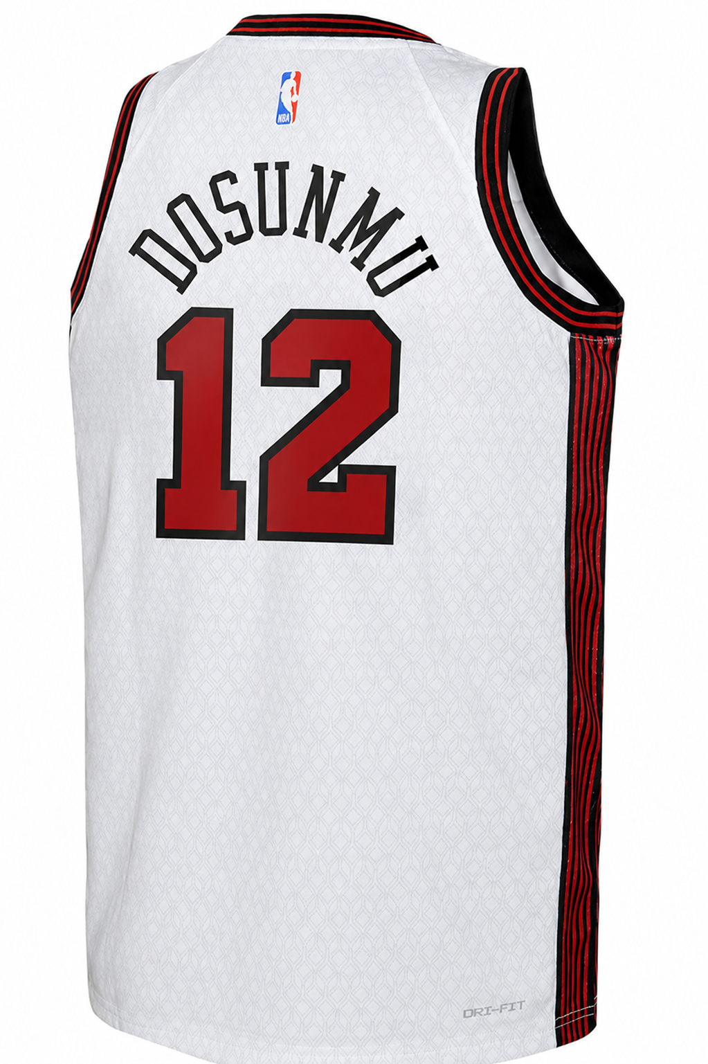 Nike Youth 2022-23 City Edition Chicago Bulls Ayo Dosunmu #12 White Dri-FIT Swingman Jersey product image 2, provided for
