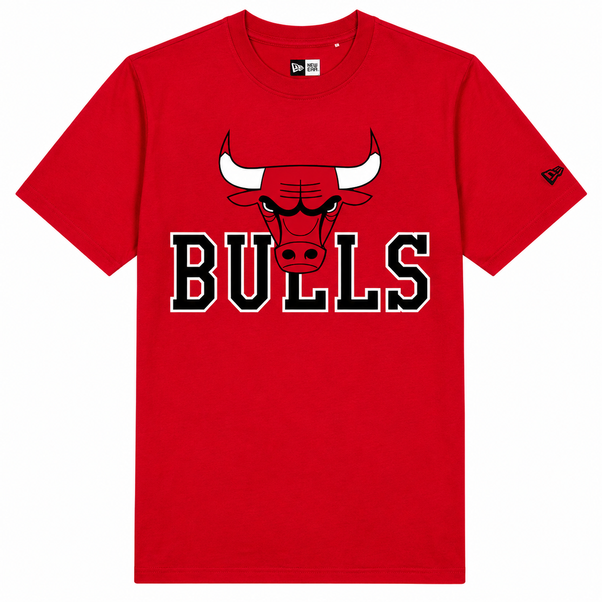 Chicago Bulls Tipoff Red New Era Throwback T-Shirt for Men product image 1, provided for visual reference and product detail