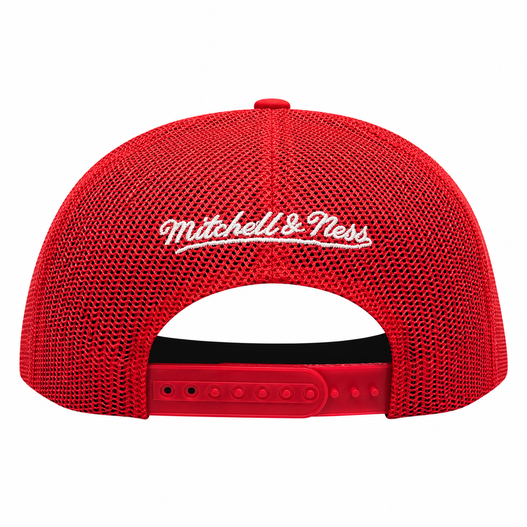 Chicago Bulls Mitchell & Ness NBA Evergreen Trucker Snapback Hat product image 4, provided for visual reference and product
