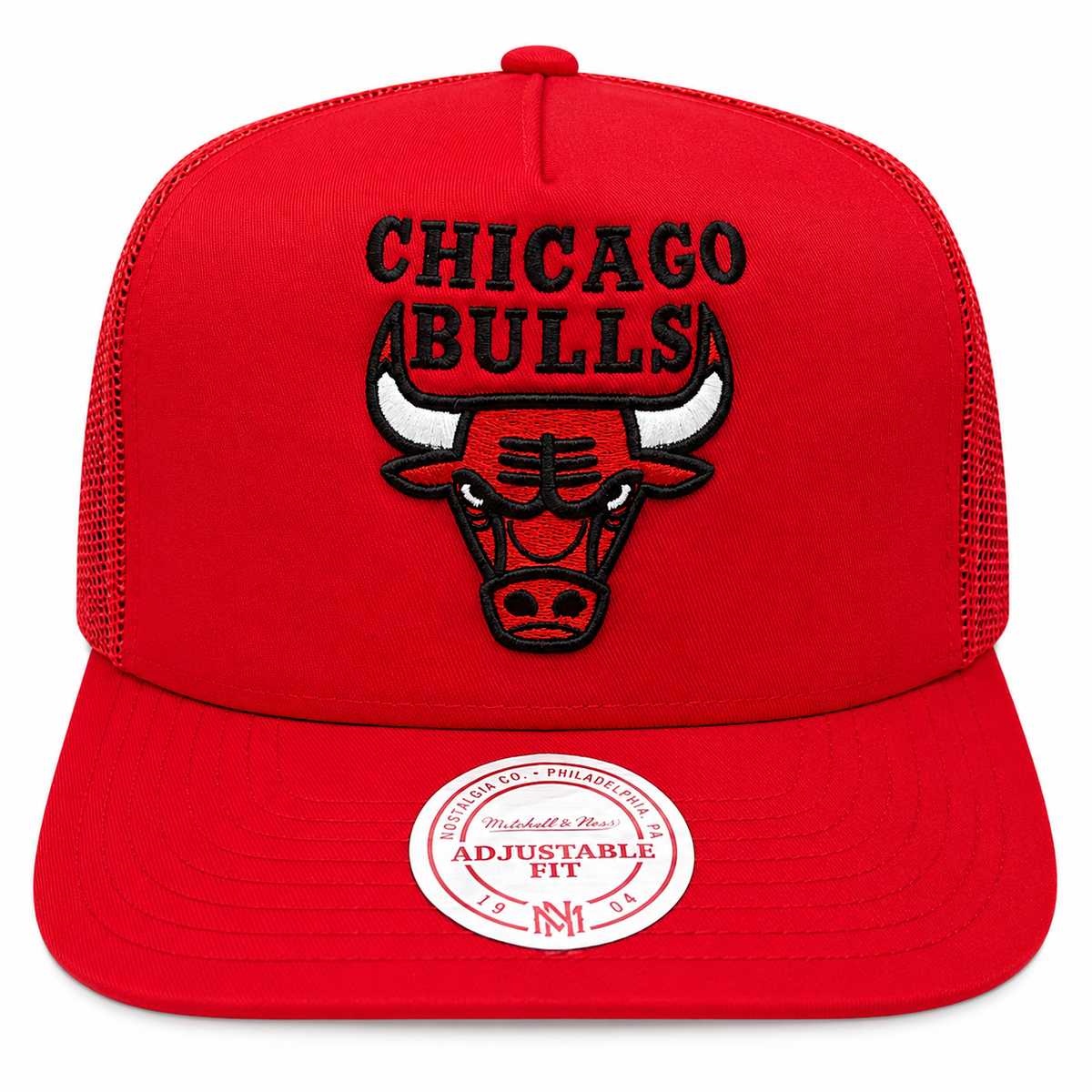 Chicago Bulls Mitchell & Ness NBA Evergreen Trucker Snapback Hat product image 2, provided for visual reference and product