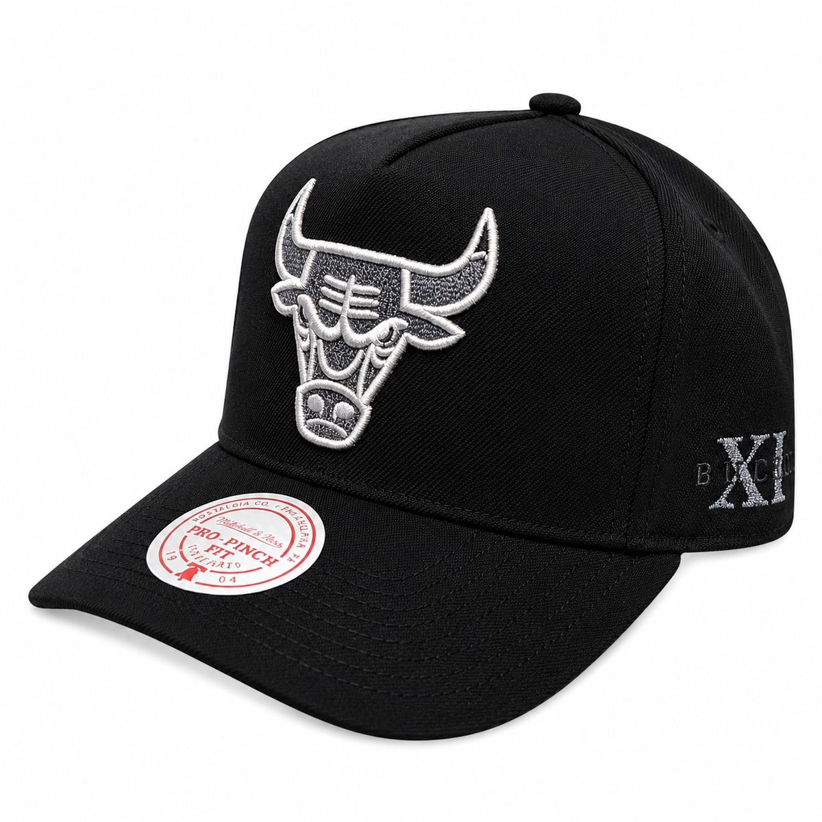 Chicago Bulls Mitchell & Ness NBA Core Jordan XI Pro Snapback Hat product image 3, provided for visual reference and product