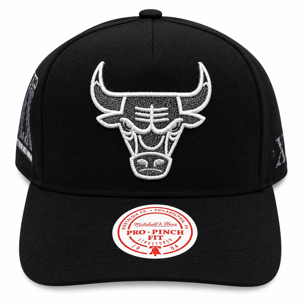 Chicago Bulls Mitchell & Ness NBA Core Jordan XI Pro Snapback Hat product image 2, provided for visual reference and product