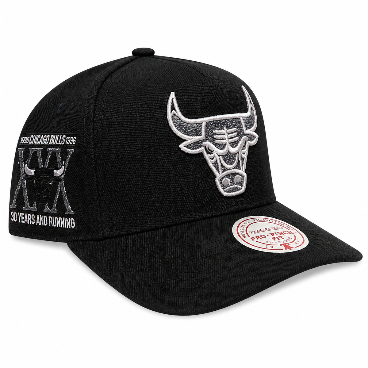 Chicago Bulls Mitchell & Ness NBA Core Jordan XI Pro Snapback Hat product image 1, provided for visual reference and product