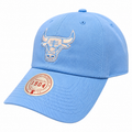 Chicago Bulls Mitchell & Ness NBA Blue Gleam Pro Strapback Hat product image 1, provided for visual reference and product