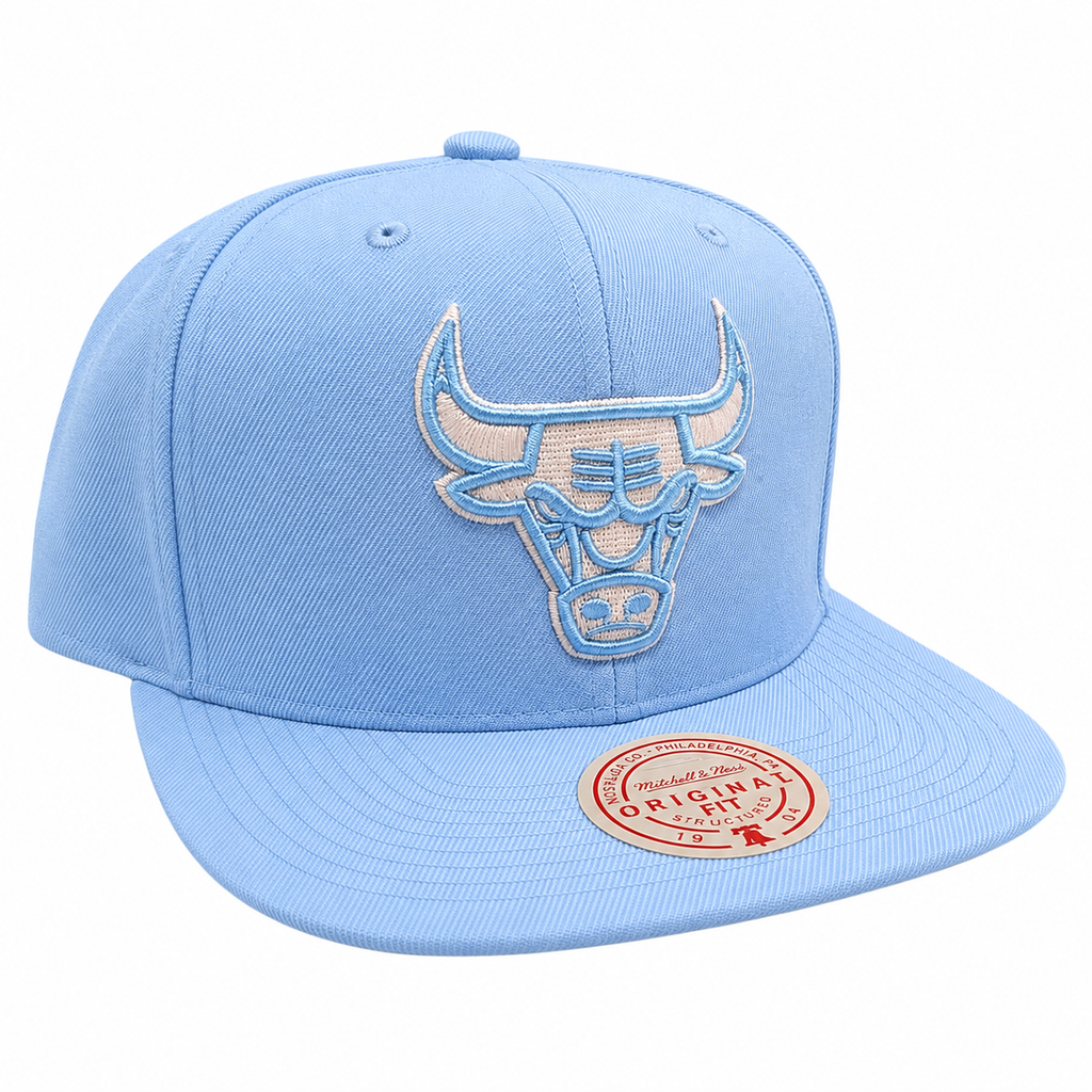 Mitchell & Ness Chicago Bulls Blue Gleam 1993 NBA Finals Snapback Hat Adjustable Hat product image 3, provided for visual