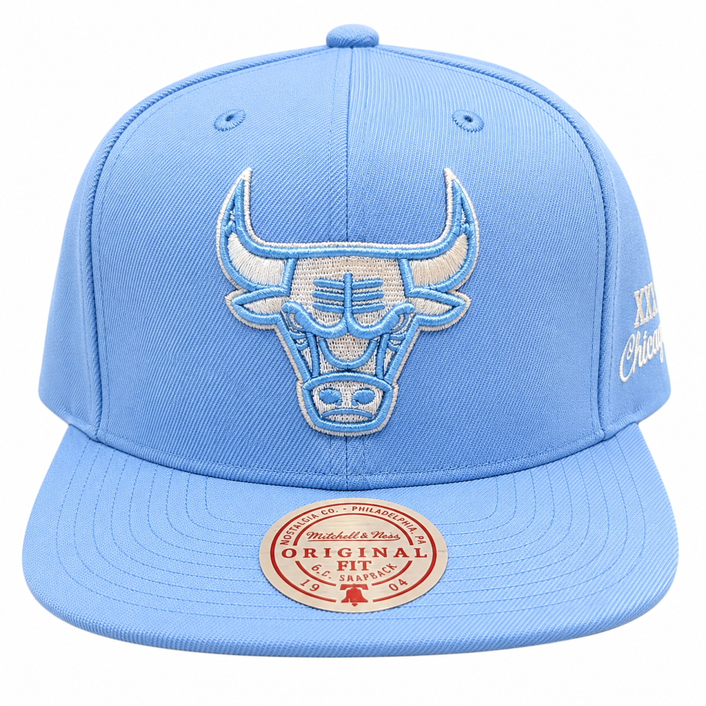 Mitchell & Ness Chicago Bulls Blue Gleam 1993 NBA Finals Snapback Hat Adjustable Hat product image 2, provided for visual