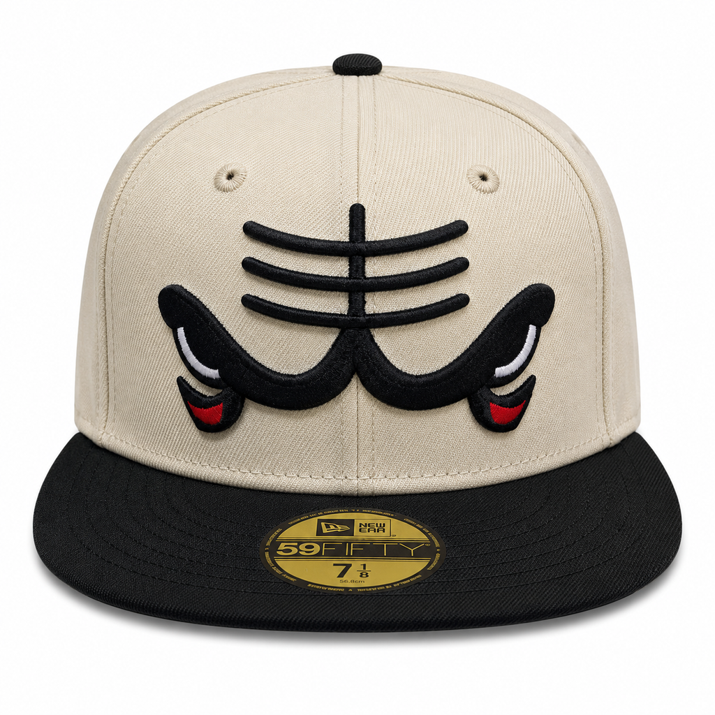 Chicago Bulls New Era Chrome/Black See Red 59FIFTY Fitted Hat product image 2, provided for visual reference and product
