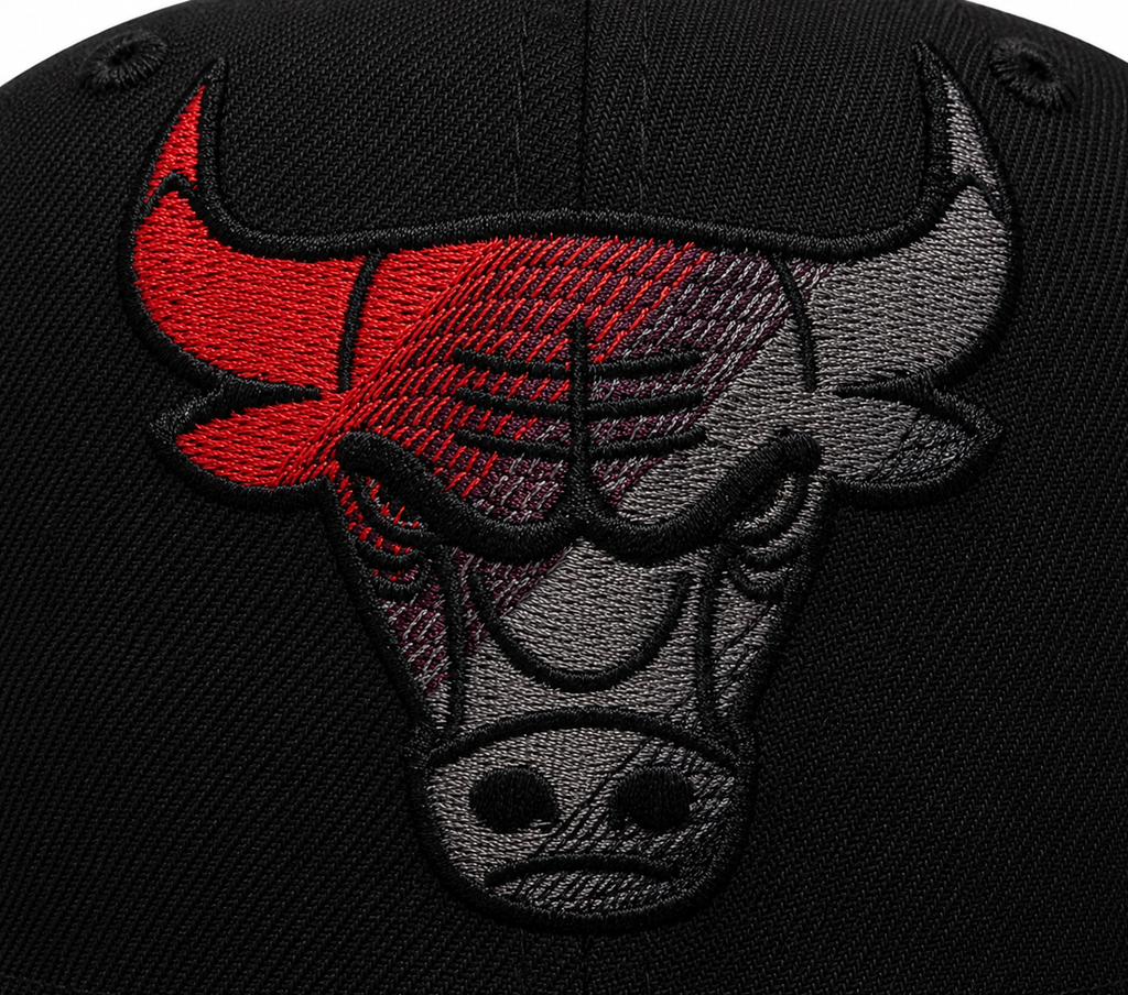 Chicago Bulls New Era Logo Fade 6X Black 59FIFTY Fitted Hat product image 6, provided for visual reference and product