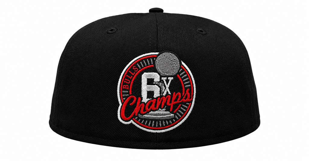 Chicago Bulls New Era Logo Fade 6X Black 59FIFTY Fitted Hat product image 5, provided for visual reference and product