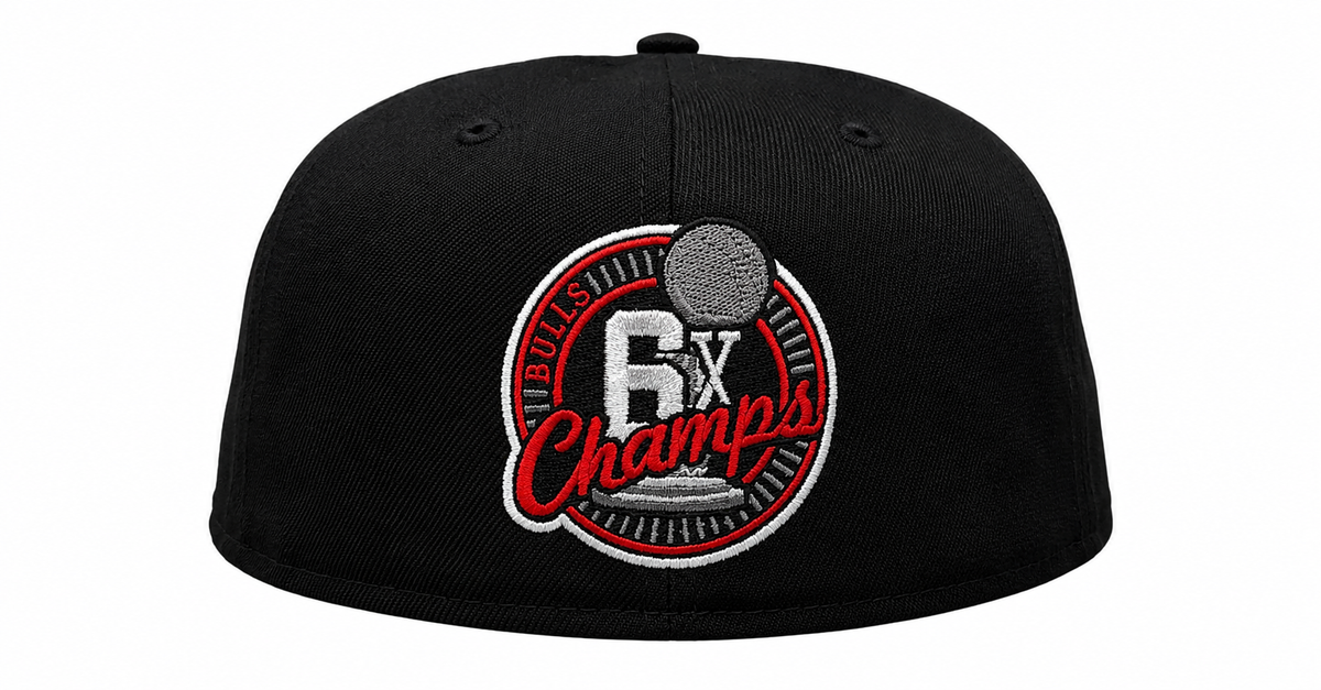 Chicago Bulls New Era Logo Fade 6X Black 59FIFTY Fitted Hat product image 5, provided for visual reference and product