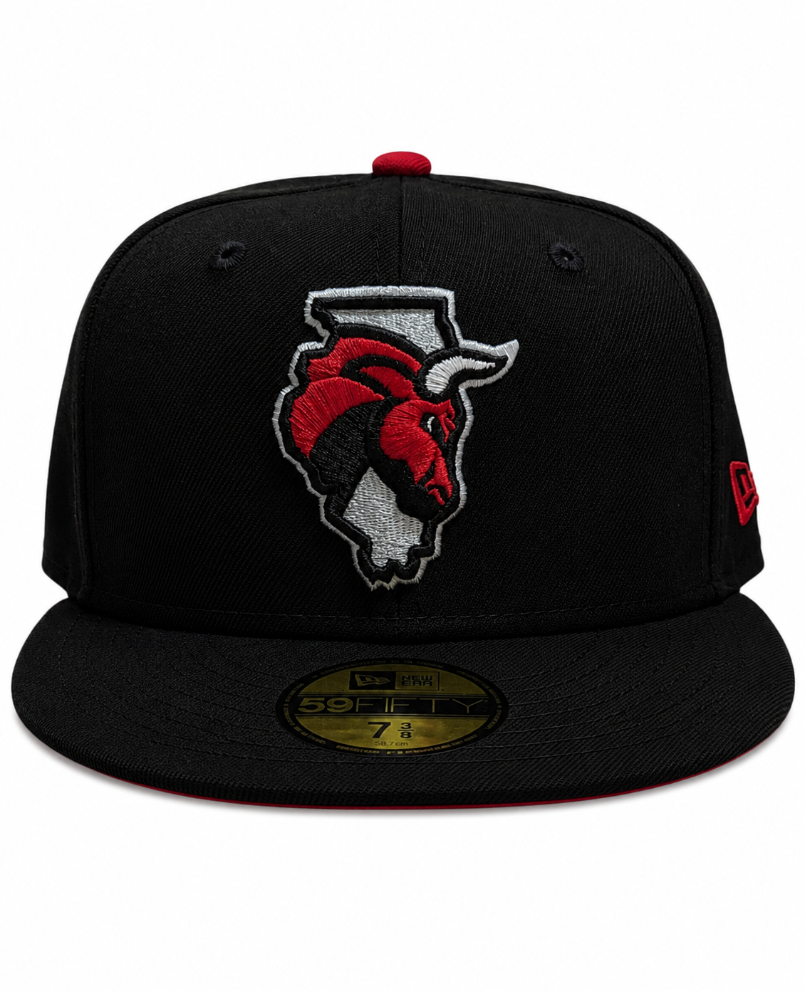 Windy City Bulls New Era Black Secondary 59FIFTY Fitted Hat product image 2, provided for visual reference and product