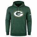 Green Bay Packers Nike Prime Logo Green Performance Pullover Hoodie for Men product image 1, provided for visual reference