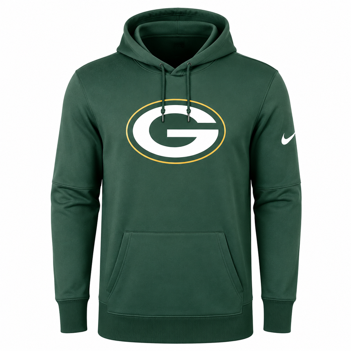 Green Bay Packers Nike Prime Logo Green Performance Pullover Hoodie for Men product image 1, provided for visual reference