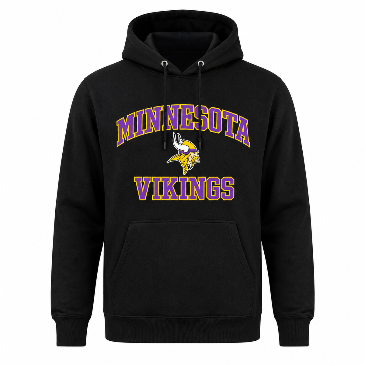 Minnesota Vikings NFL Black Hoodie for Men product image 1, provided for visual reference and product detail review