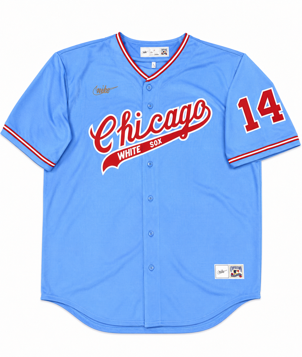 Bill Melton Chicago White Sox Cooperstown Road Powder Blue/Red 1972 Premium Stitch Replica Jersey for Men product image 3,