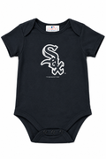 Chicago White Sox Black Primary Team Logo Newborn/Infant Creeper product image 1, provided for visual reference and product