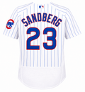 Chicago Cubs Ryne Sandberg Nike White Home Authentic Player Jersey for Men product image 1, provided for visual reference