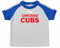 Newborn & Infant Chicago Cubs Majestic Gray T-Shirt product image 1, provided for visual reference and product detail review