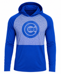 Chicago Cubs Fanatics Transit Tonal Performance Royal Long Sleeve Lightweight Hoodie for Men product image 1, provided for