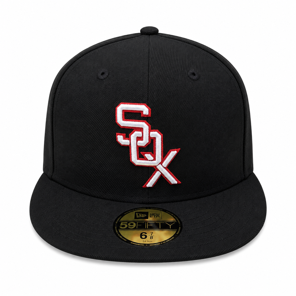 Chicago White Sox 1959 New Era Cooperstown Classics Black 59FIFTY Fitted Hat product image 2, provided for visual reference