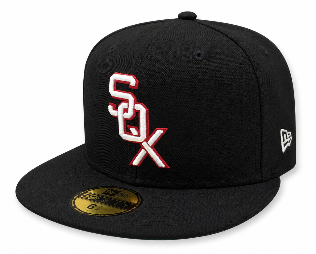 Chicago White Sox 1959 New Era Cooperstown Classics Black 59FIFTY Fitted Hat product image 1, provided for visual reference