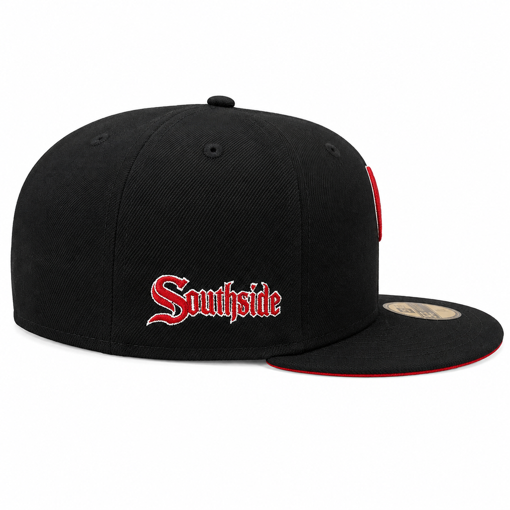 Chicago White Sox New Era City Connect Red/Black 59FIFTY Fitted Hat product image 6, provided for visual reference and