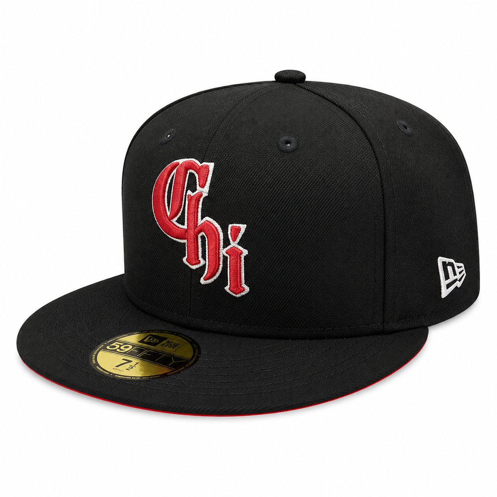 Chicago White Sox New Era City Connect Red/Black 59FIFTY Fitted Hat product image 3, provided for visual reference and