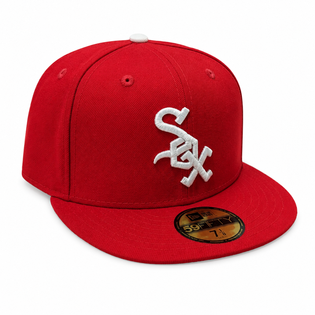 Chicago White Sox Collection 1972 New Era Cooperstown Classics Red 59FIFTY Fitted Hat product image 3, provided for visual