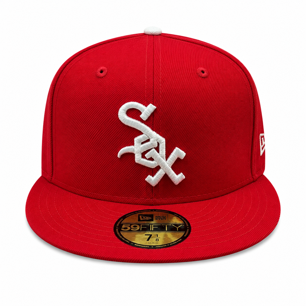 Chicago White Sox Collection 1972 New Era Cooperstown Classics Red 59FIFTY Fitted Hat product image 2, provided for visual