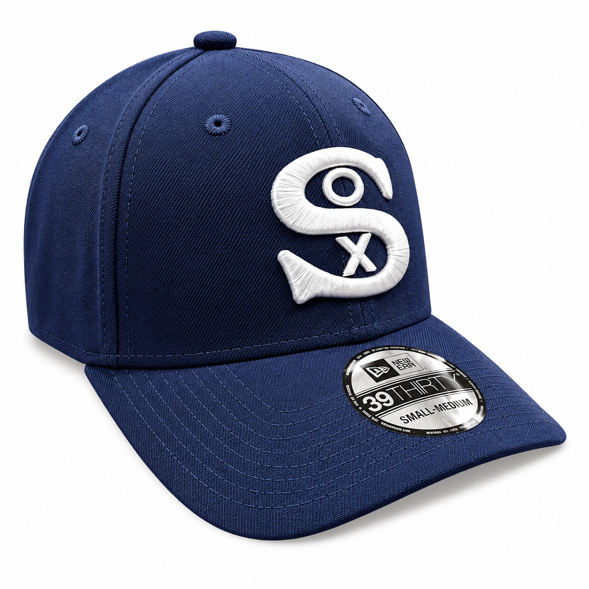 Chicago White Sox New Era 1929 Cooperstown Classics Navy 39THIRTY Flex Fit Hat product image 1, provided for visual
