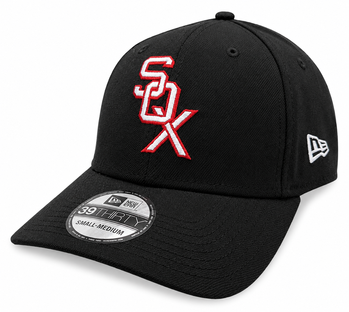 Chicago White Sox 1959 Cooperstown Classics Black 39THIRTY Flex Fit New Era Hat product image 1, provided for visual