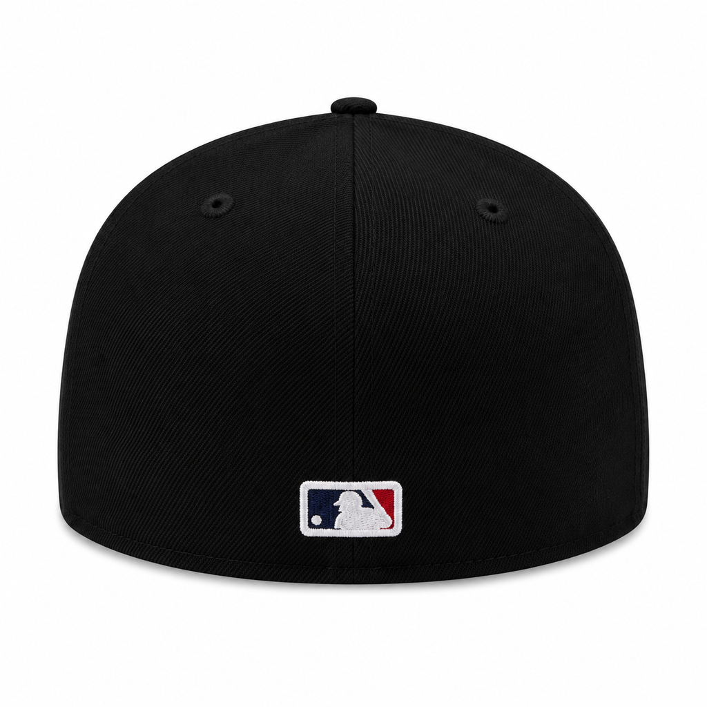 Chicago White Sox New Era Black Pinwheels 59FIFTY Fitted Hat product image 4, provided for visual reference and product