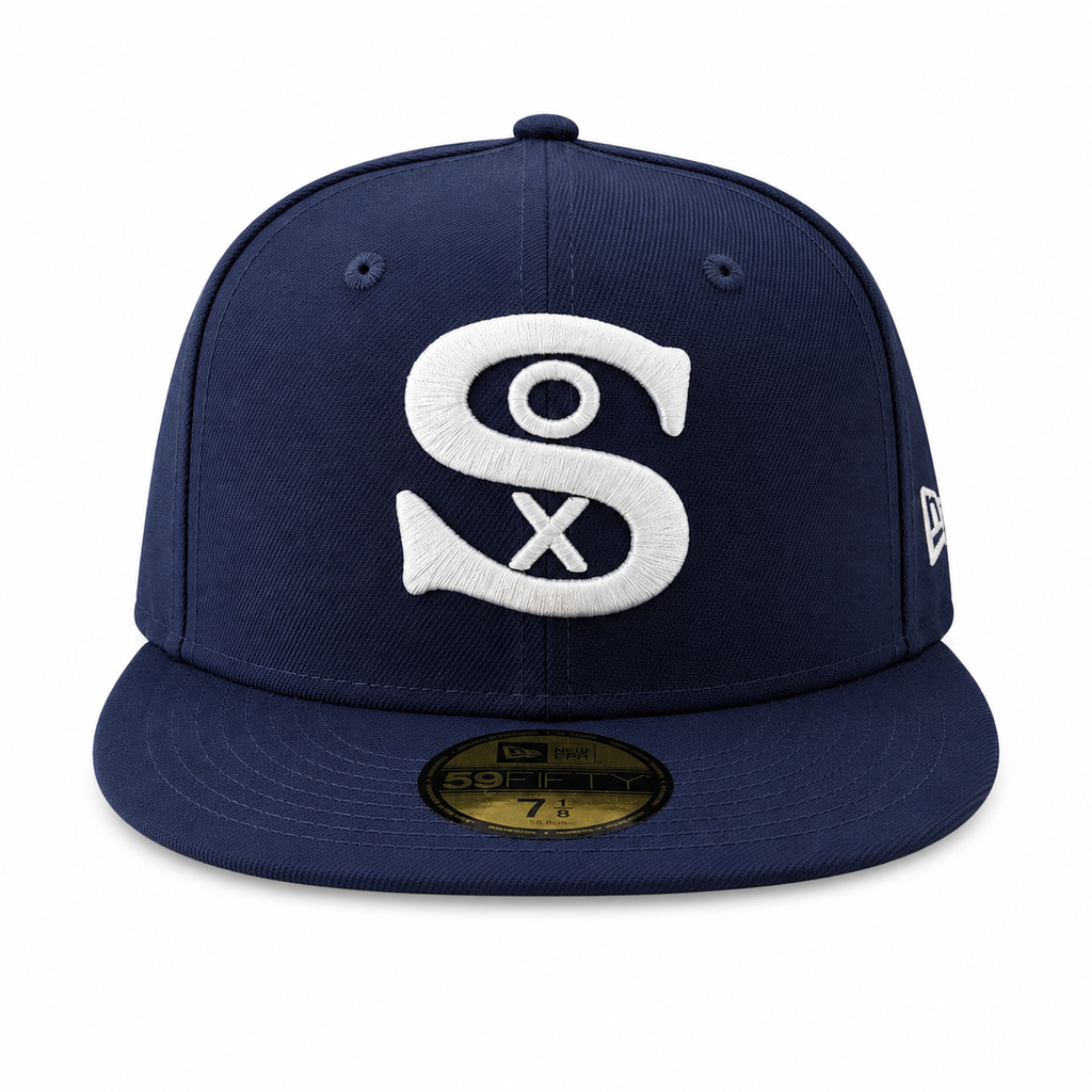 Chicago White Sox 1929 New Era Cooperstown Classics Navy 59FIFTY Fitted Hat product image 2, provided for visual reference