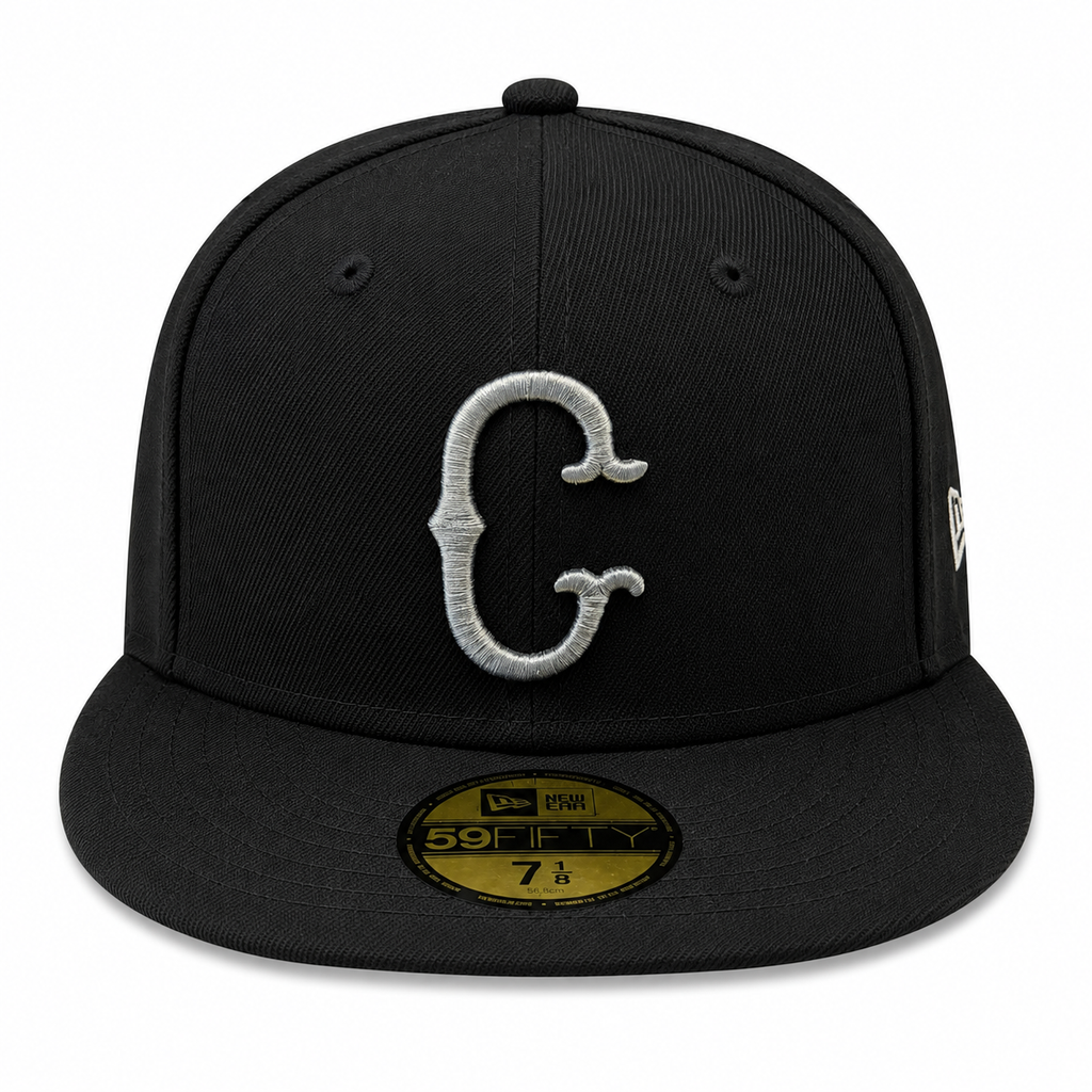 Chicago White Sox 1950 New Era Cooperstown Classics Black 59FIFTY Fitted Hat product image 2, provided for visual reference