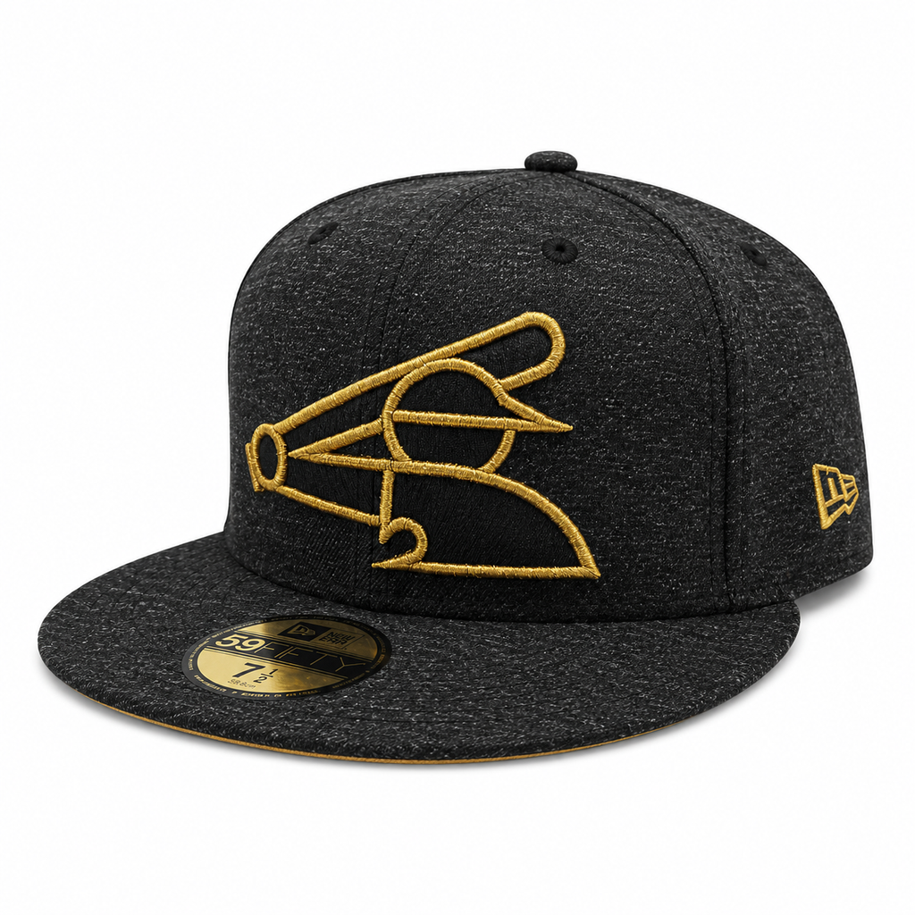 Chicago White Sox New Era Heather Black/Gold 59FIFTY Fitted Hat product image 3, provided for visual reference and product
