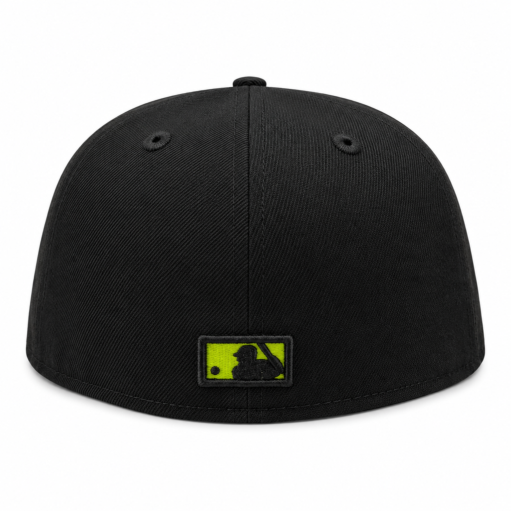 Chicago White Sox New Era Batman Black & Yellow 59FIFTY Fitted Hat product image 4, provided for visual reference and