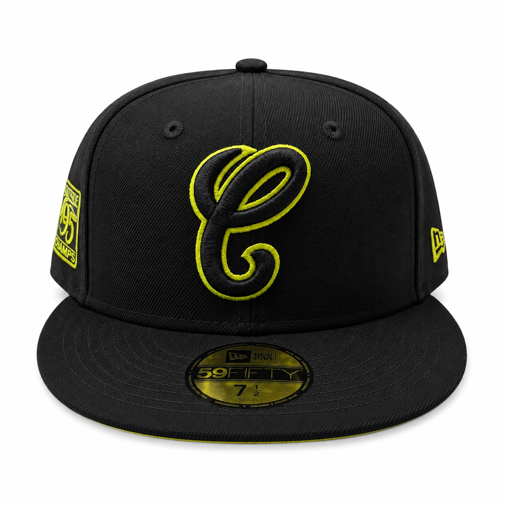 Chicago White Sox New Era Batman Black & Yellow 59FIFTY Fitted Hat product image 2, provided for visual reference and