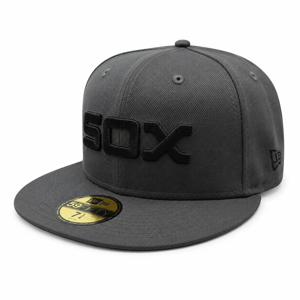 Chicago White Sox New Era Graphite 95th 59FIFTY Fitted Hat product image 3, provided for visual reference and product detail