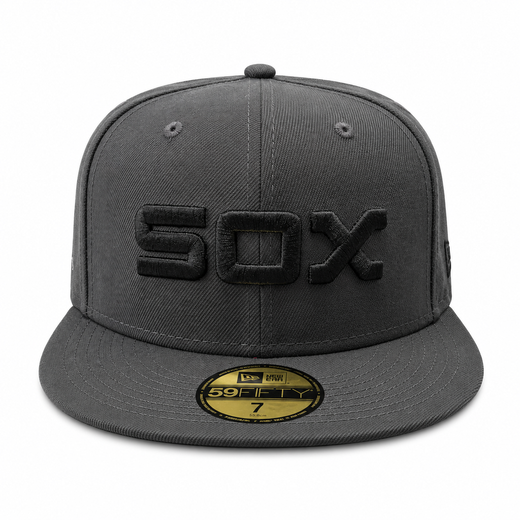 Chicago White Sox New Era Graphite 95th 59FIFTY Fitted Hat product image 2, provided for visual reference and product detail